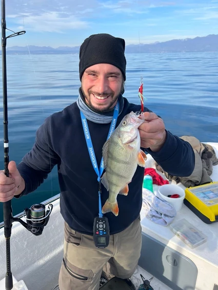 Fishing from a motorboat with a certified instructor on Lake Garda 4